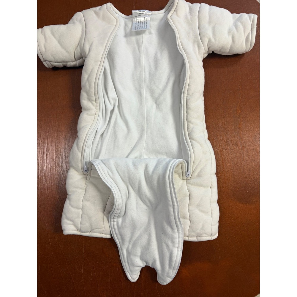 Baby Merlin's Magic Sleepsuit Cream Cotton sleep sack Transition Small 3-6 Month - Picture 4 of 5